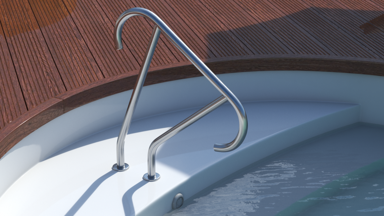 3D Designer Pool Hand Rail model