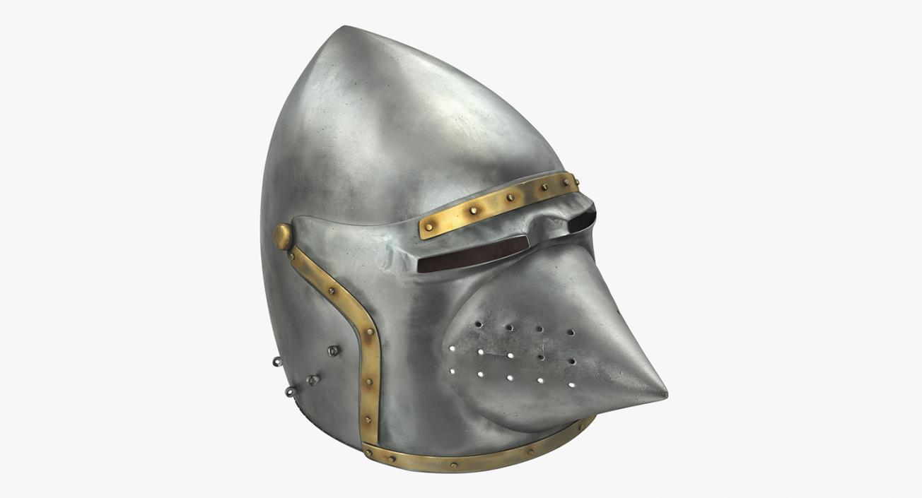 3D Houndskull Bascinet Helmet