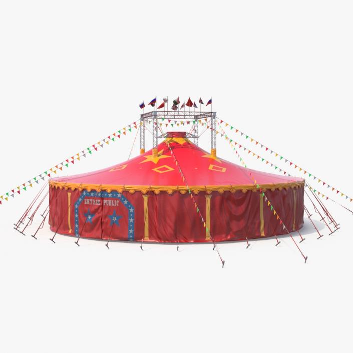 3D Circus Tent of Entertainment model