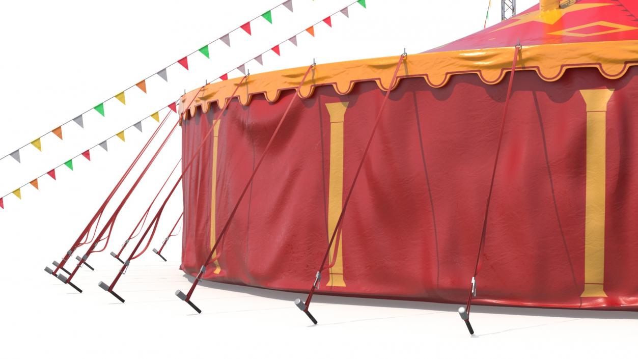 3D Circus Tent of Entertainment model