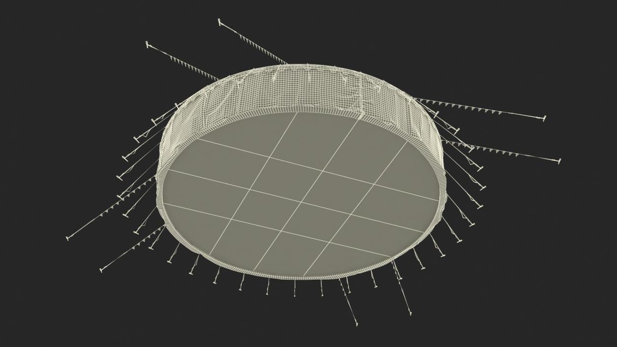 3D Circus Tent of Entertainment model