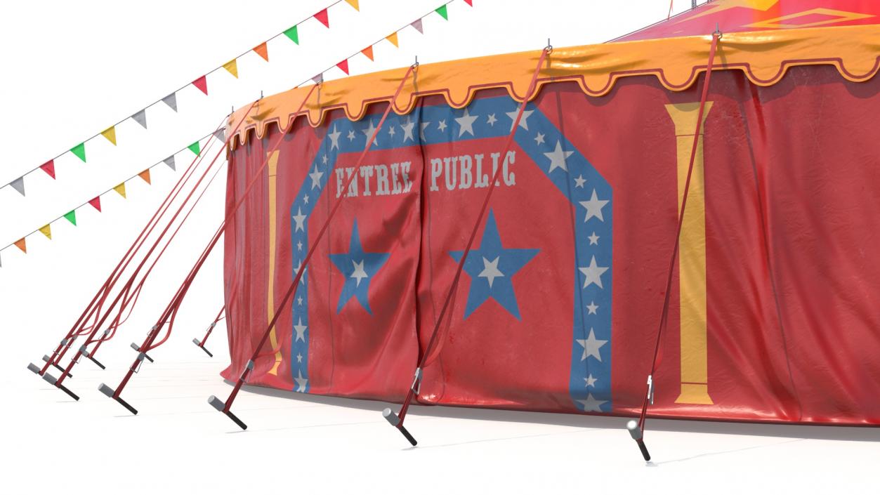 3D Circus Tent of Entertainment model