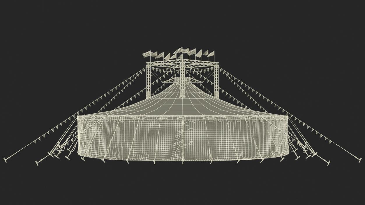 3D Circus Tent of Entertainment model