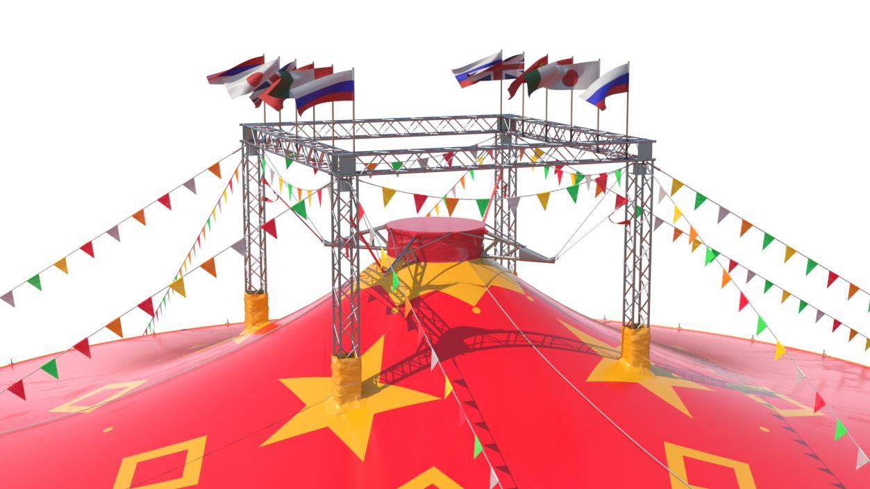 3D Circus Tent of Entertainment model