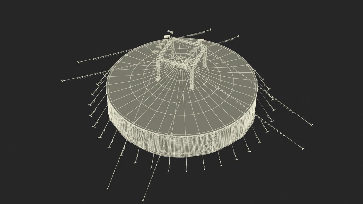 3D Circus Tent of Entertainment model