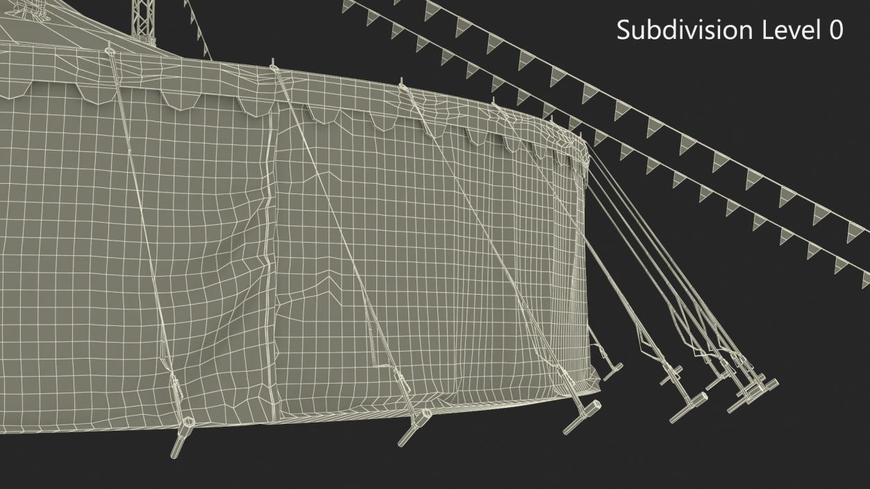 3D Circus Tent of Entertainment model