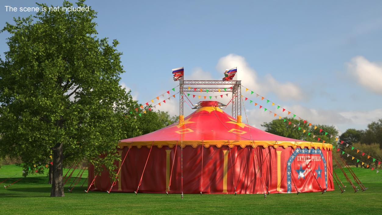 3D Circus Tent of Entertainment model