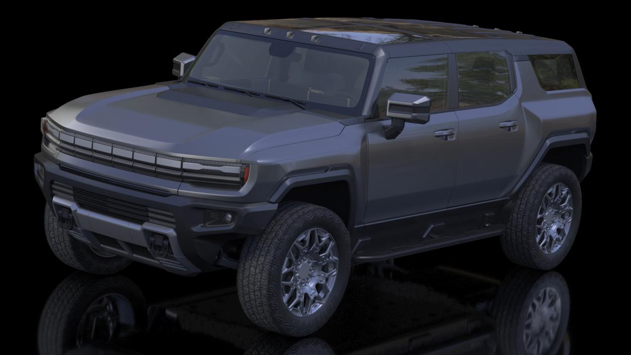 3D model Electric Off-Road Vehicle SUV Black