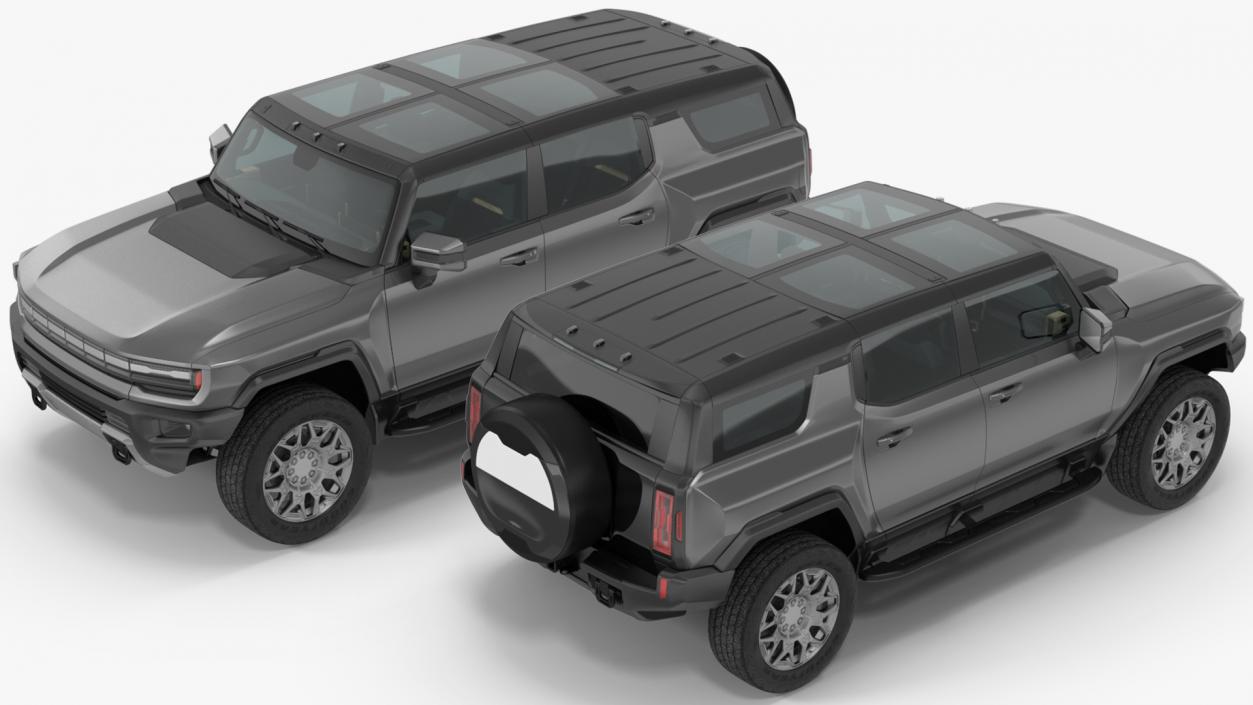 3D model Electric Off-Road Vehicle SUV Black