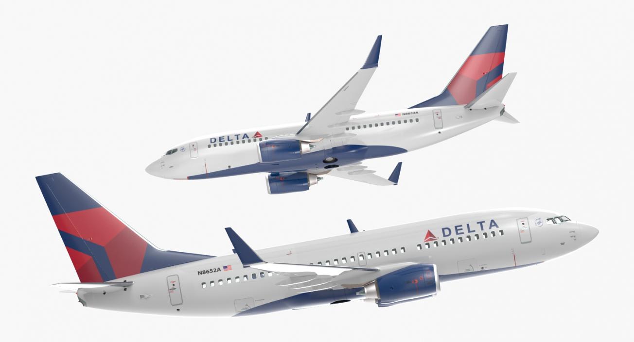 3D model Boeing 737-700 Delta Air Lines