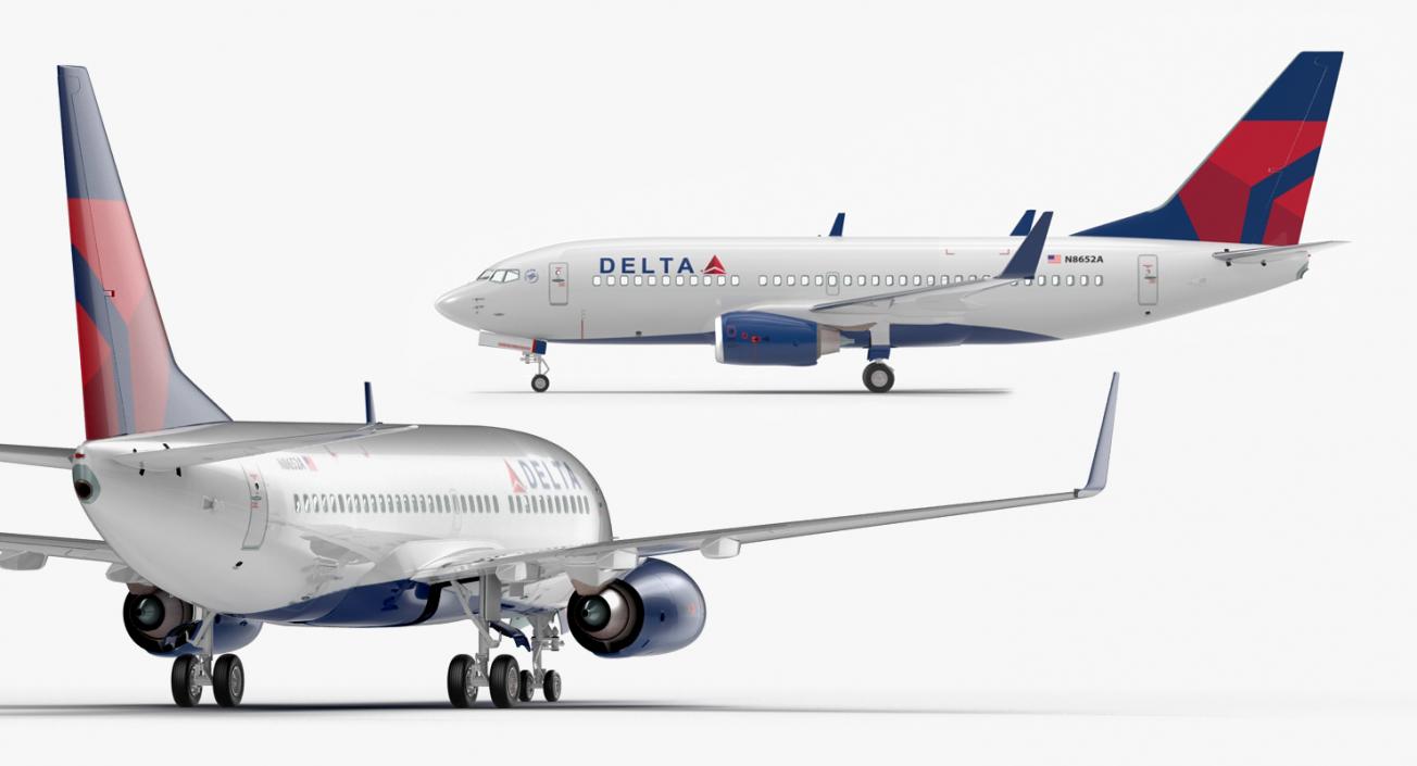 3D model Boeing 737-700 Delta Air Lines