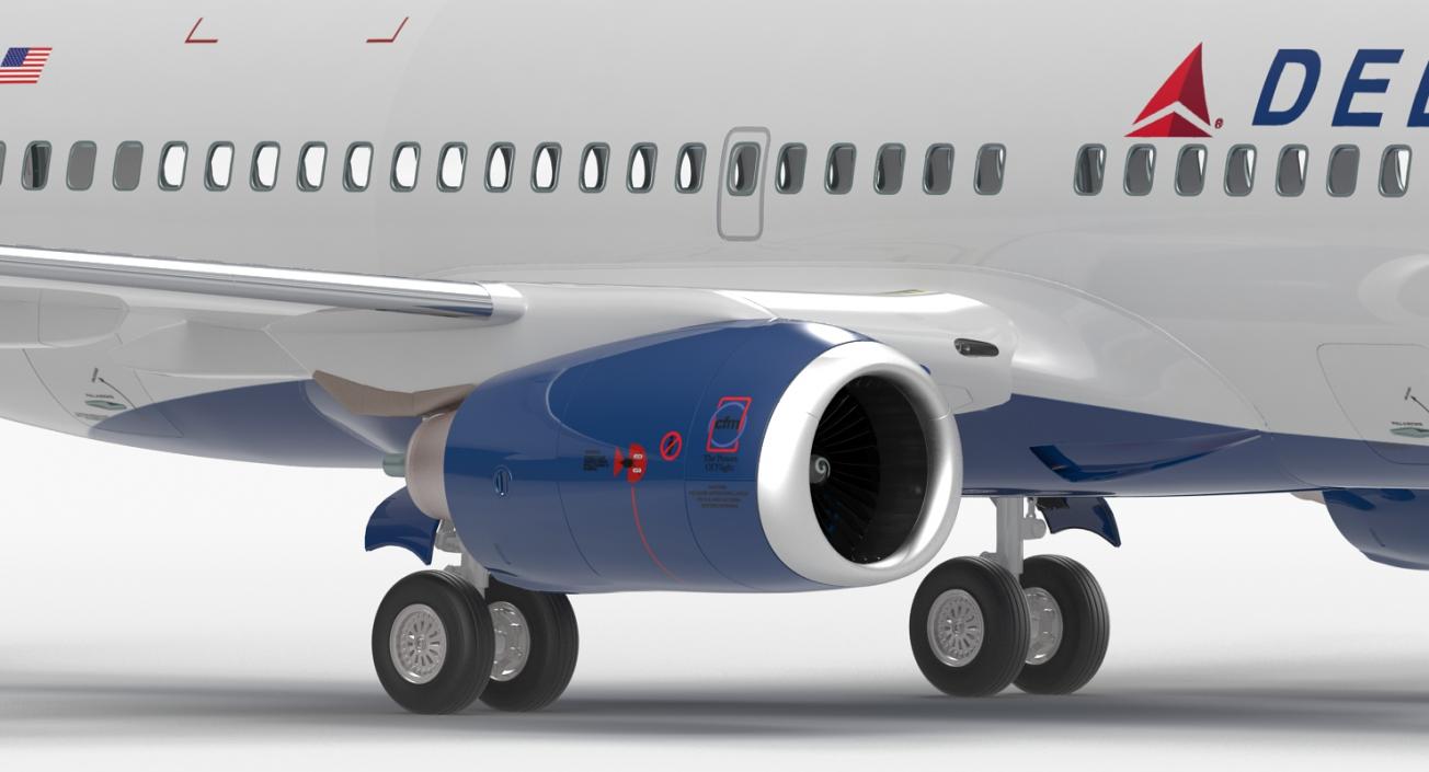 3D model Boeing 737-700 Delta Air Lines