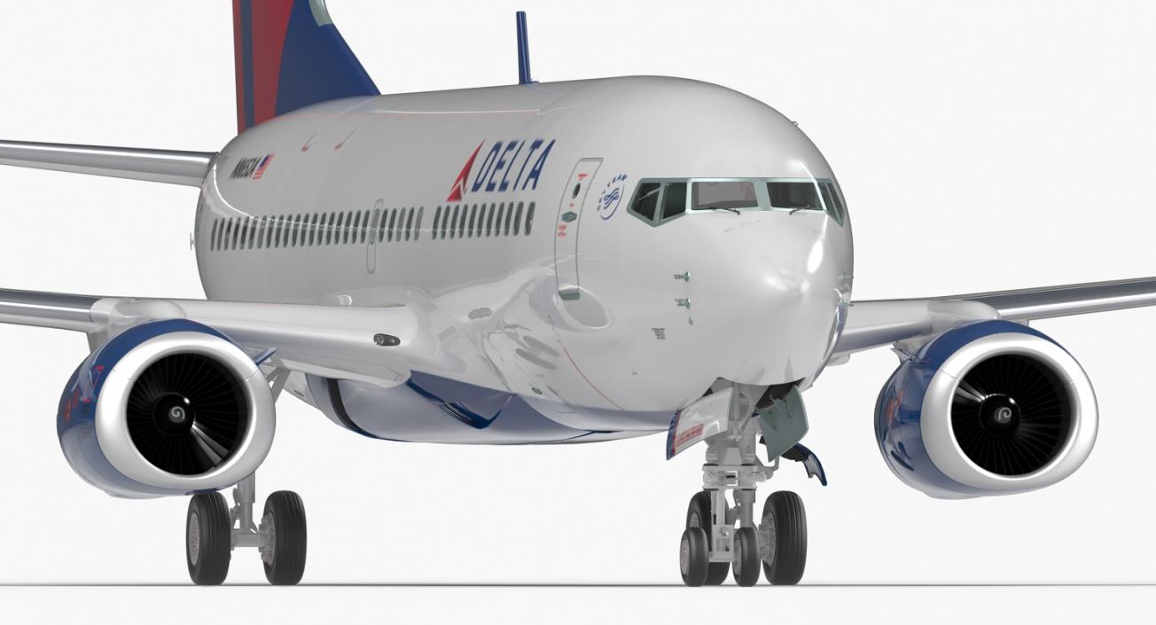 3D model Boeing 737-700 Delta Air Lines