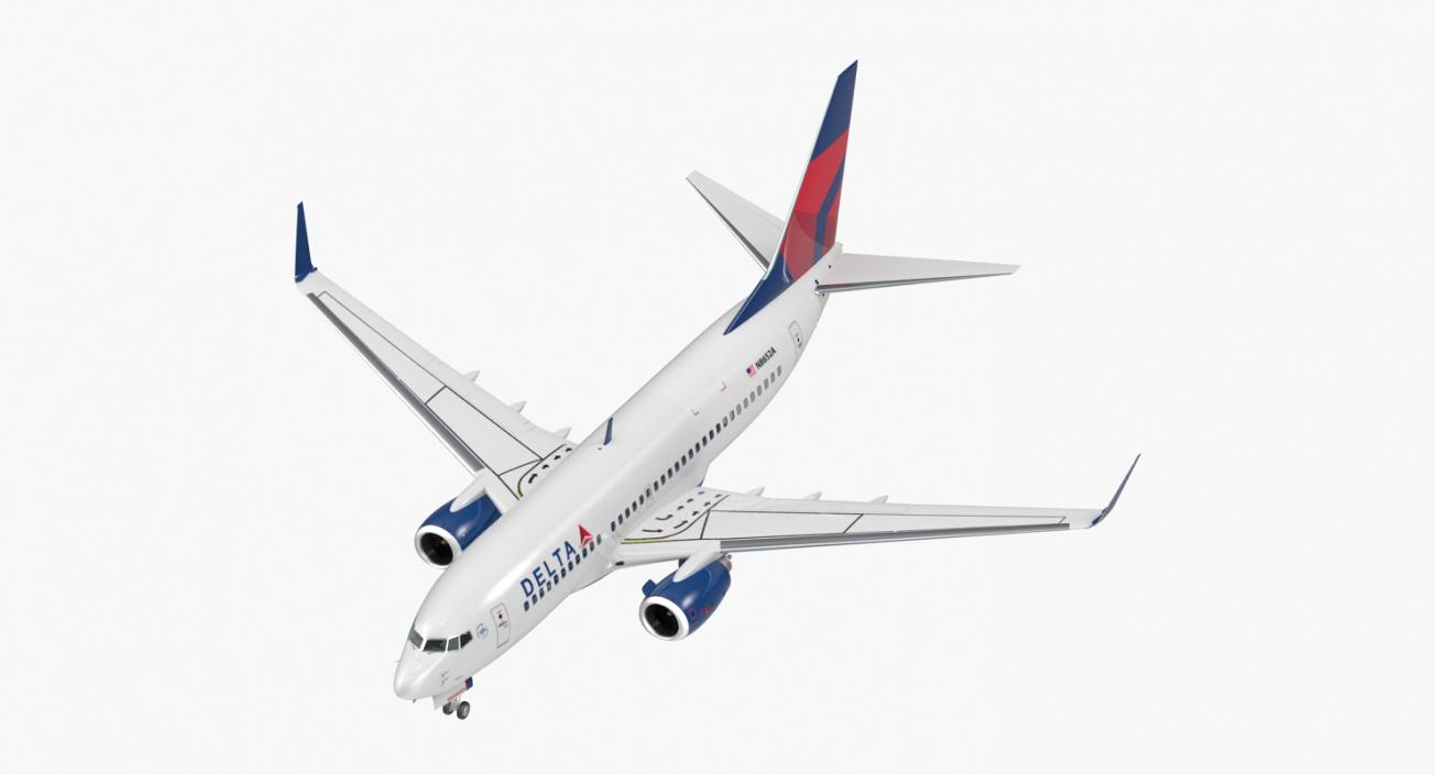 3D model Boeing 737-700 Delta Air Lines