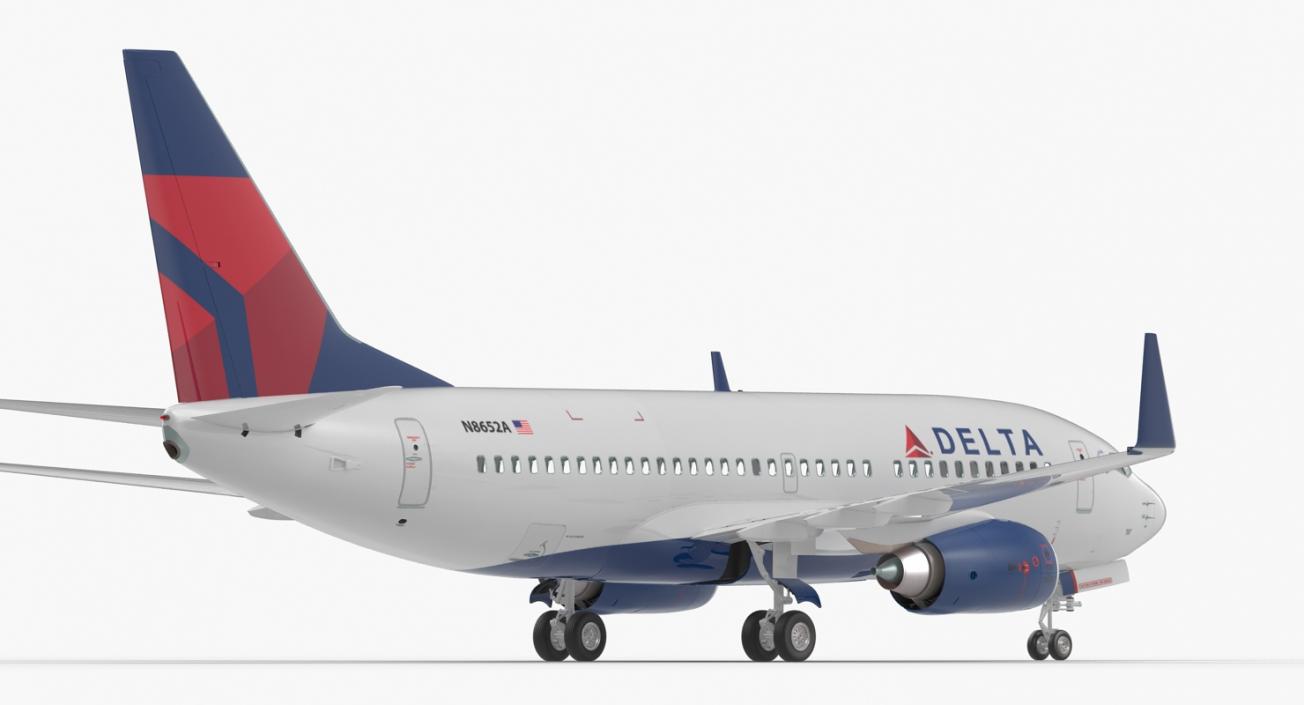 3D model Boeing 737-700 Delta Air Lines