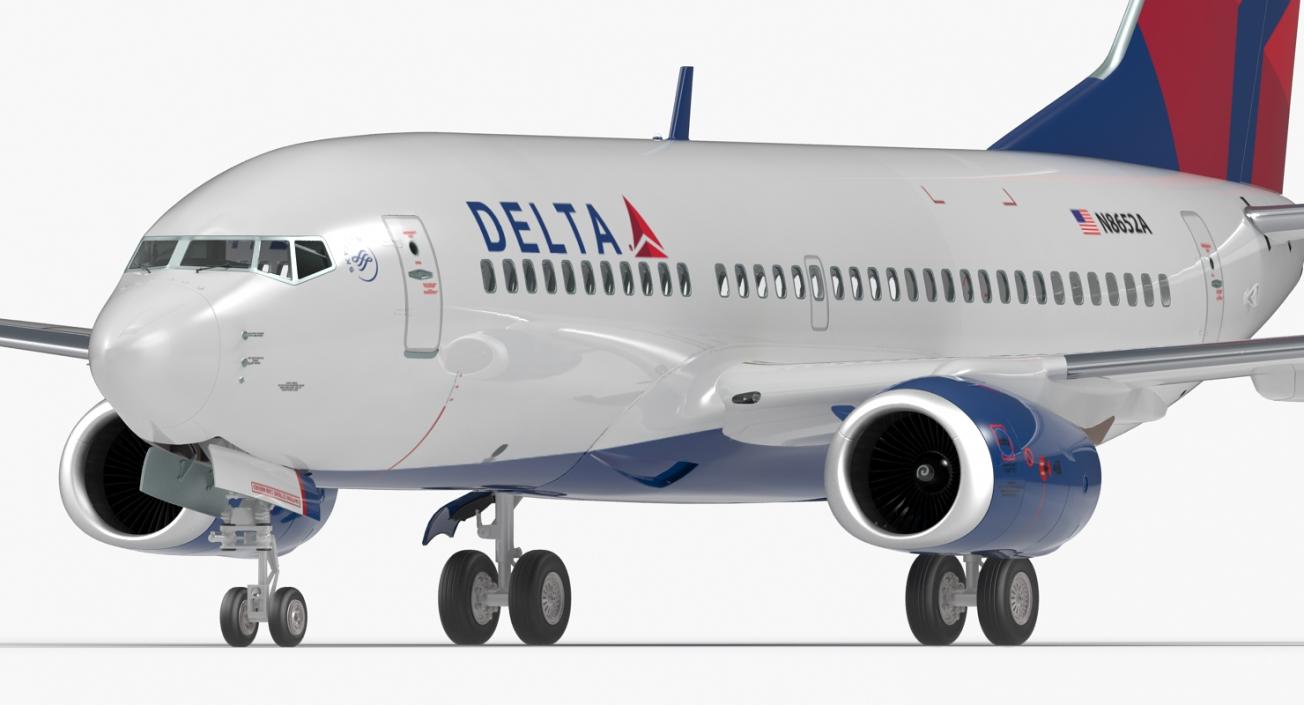 3D model Boeing 737-700 Delta Air Lines