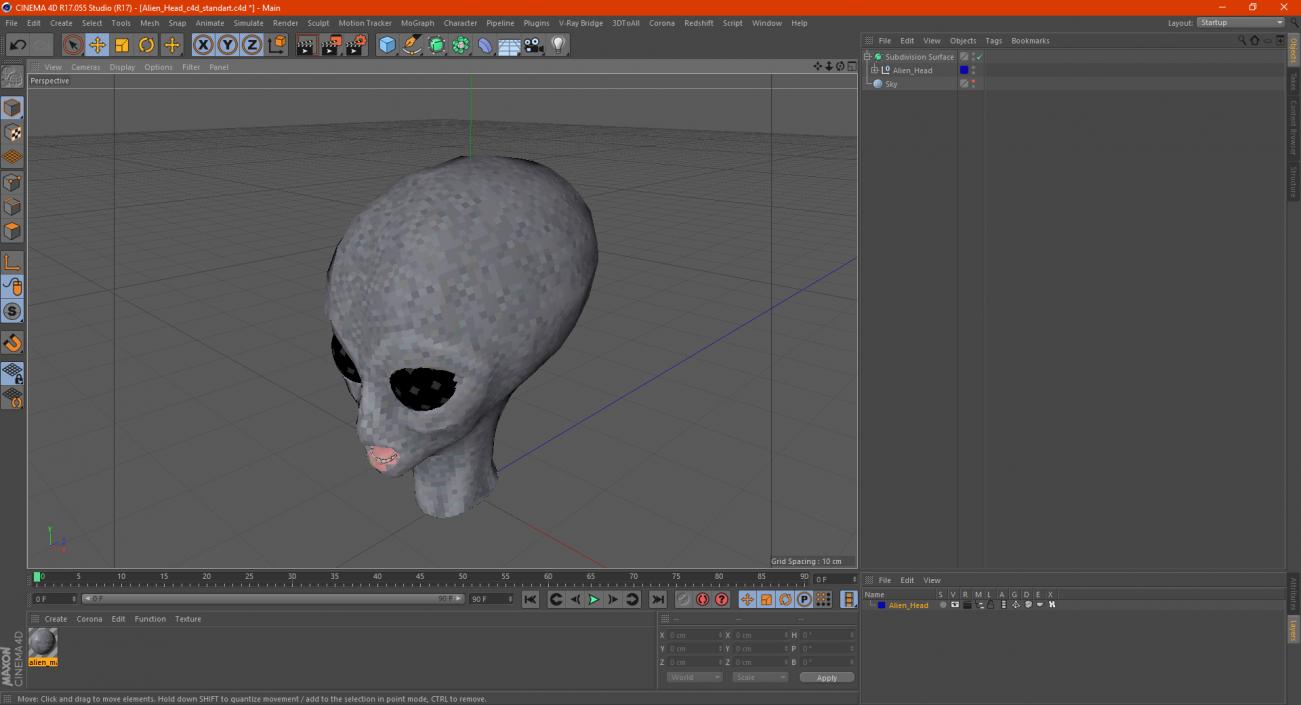 3D model Alien Head