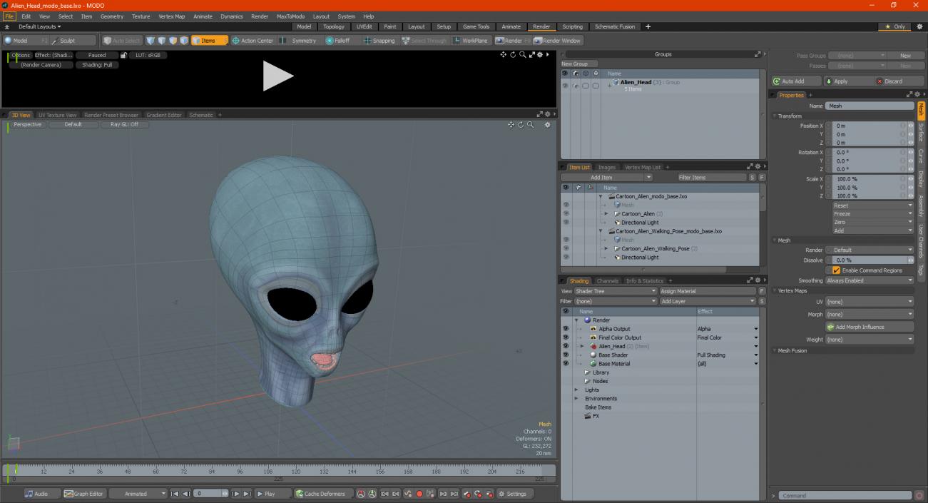 3D model Alien Head