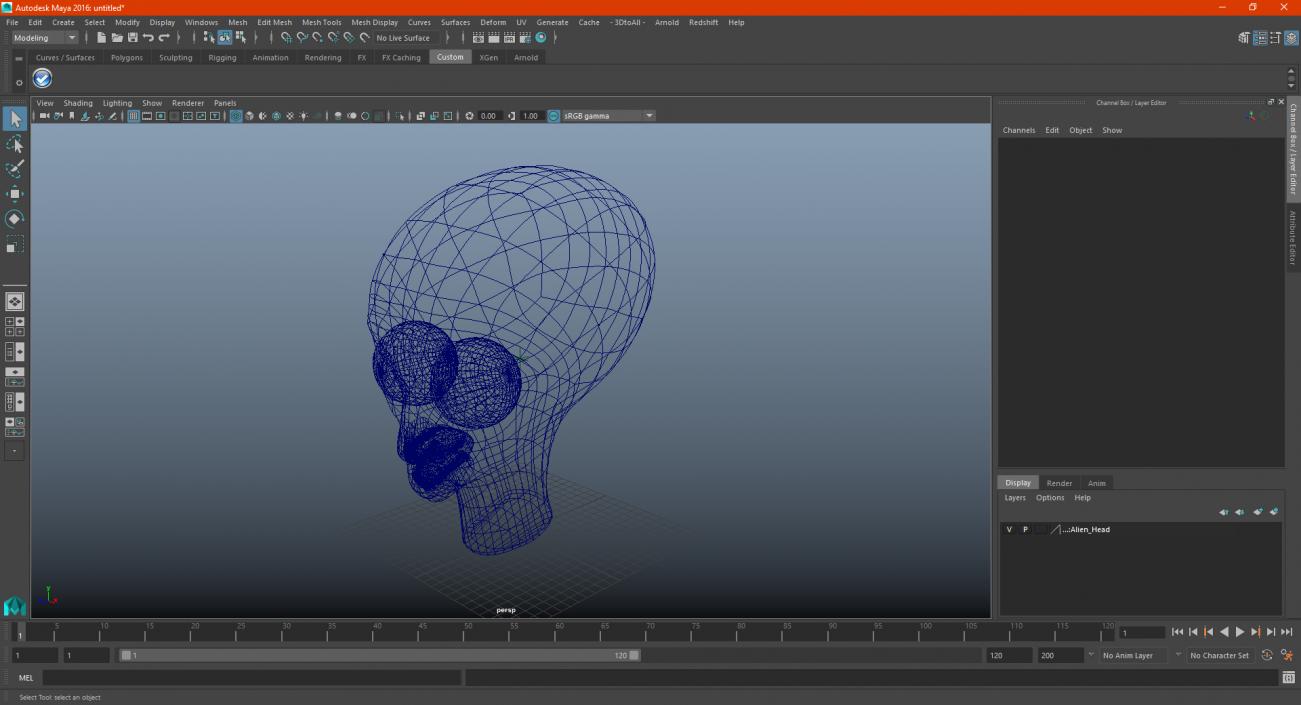 3D model Alien Head