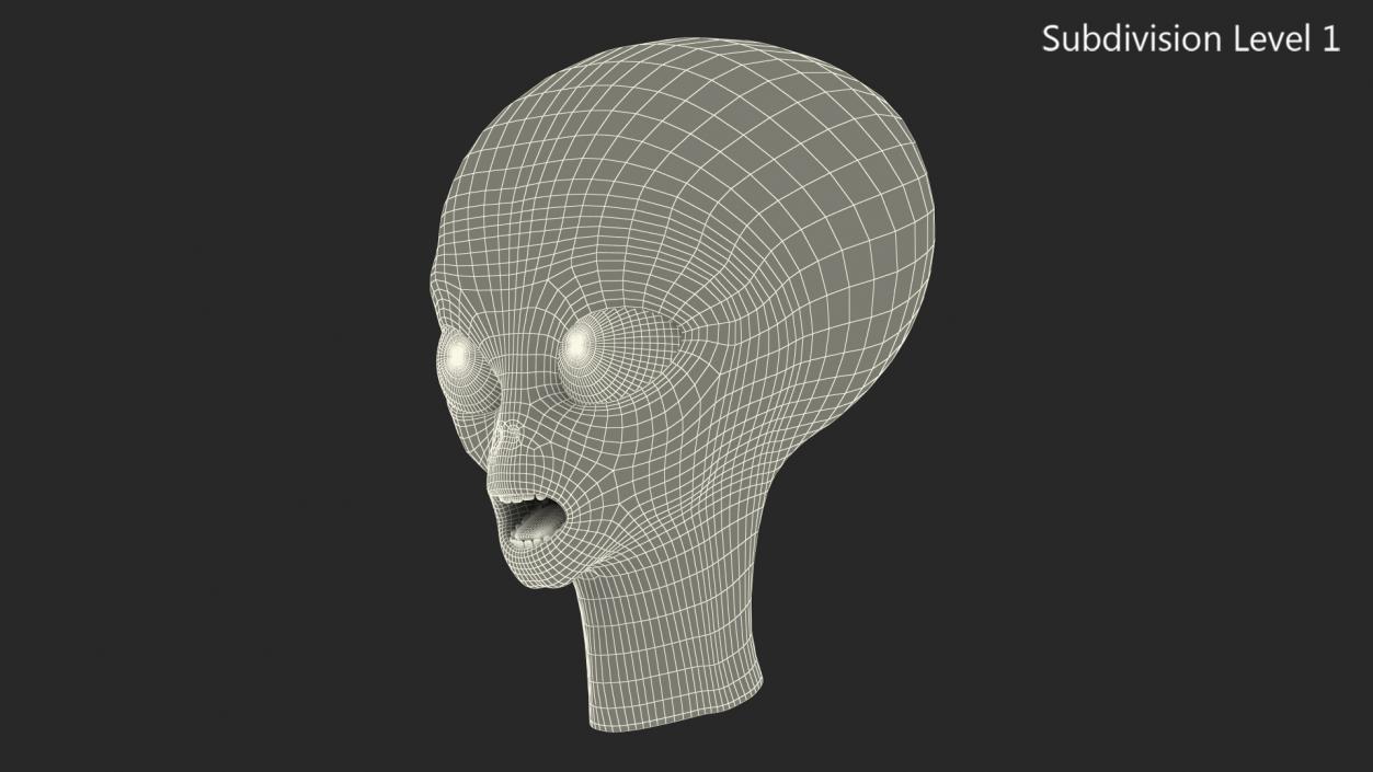 3D model Alien Head