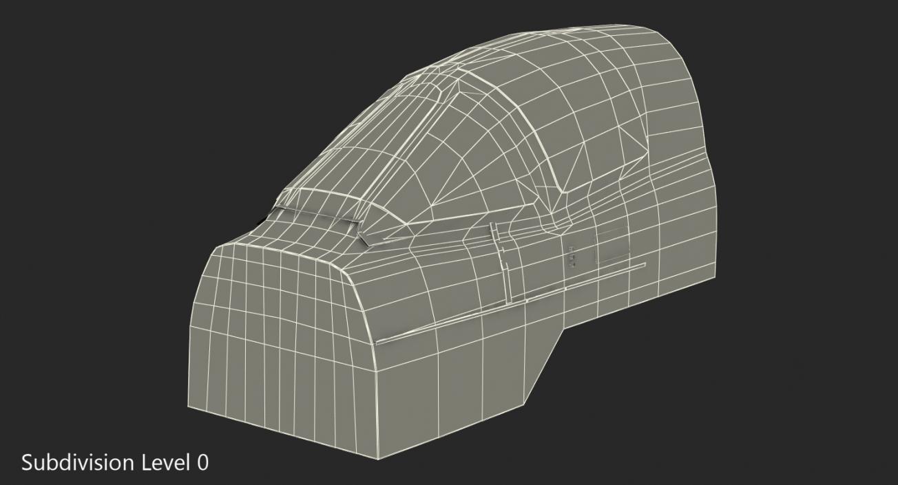 3D model Attack Plane Cockpit