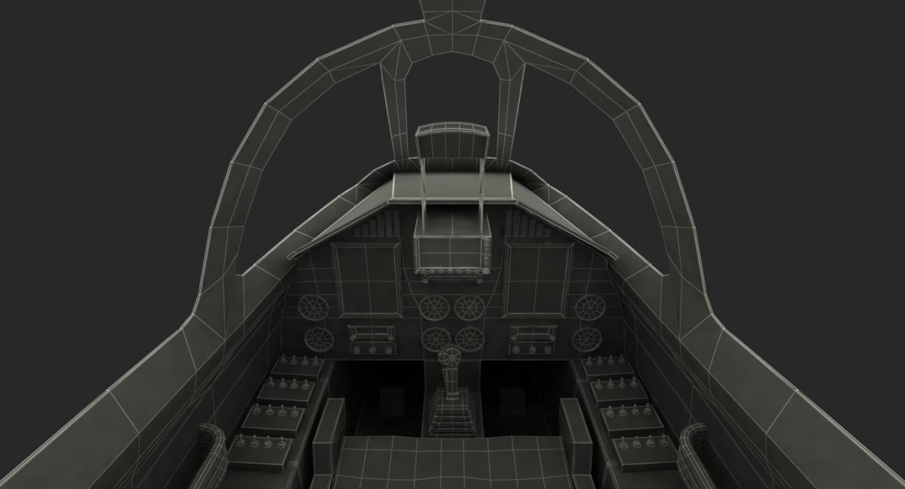 3D model Attack Plane Cockpit