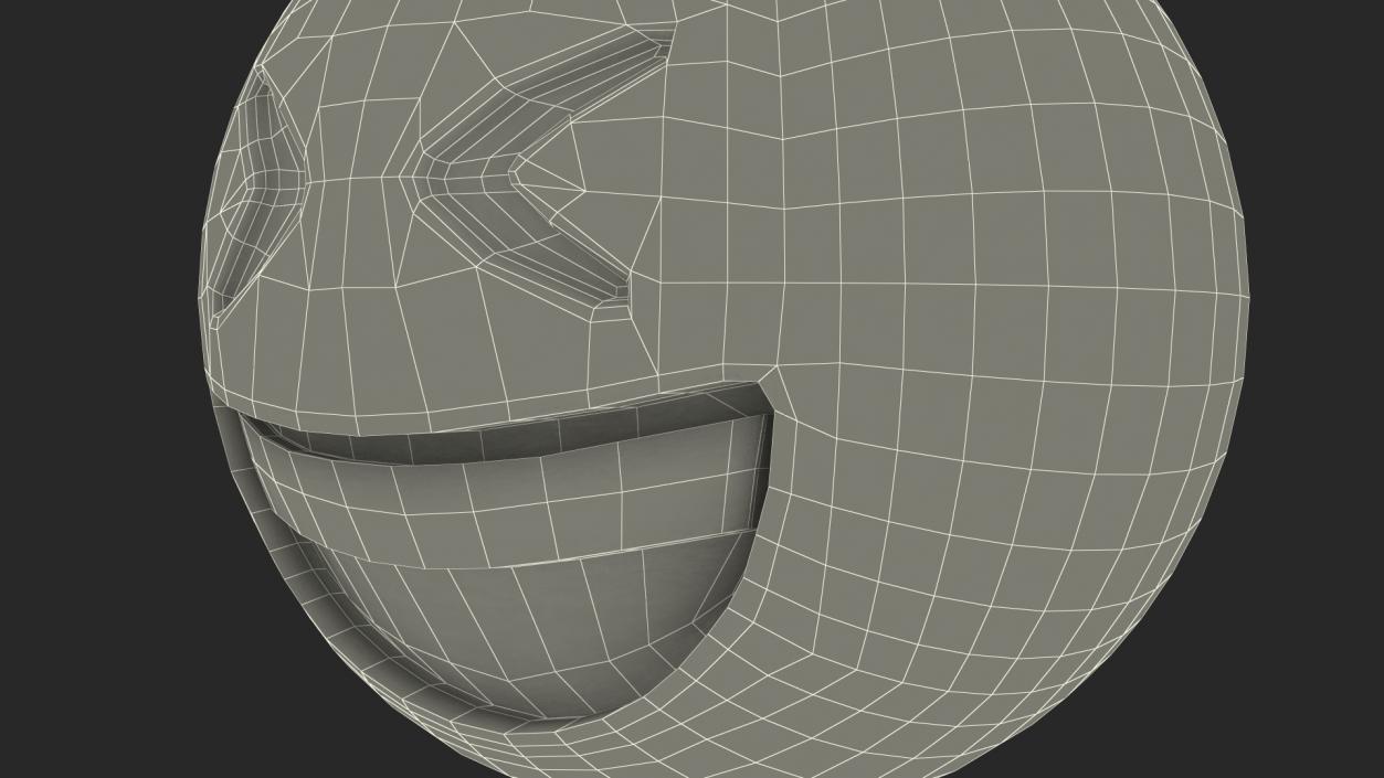 3D model Smiling With Closed Eyes Emoji