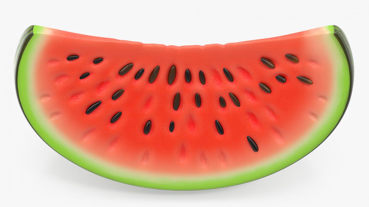 Cartoon Watermelon Slice 3D model