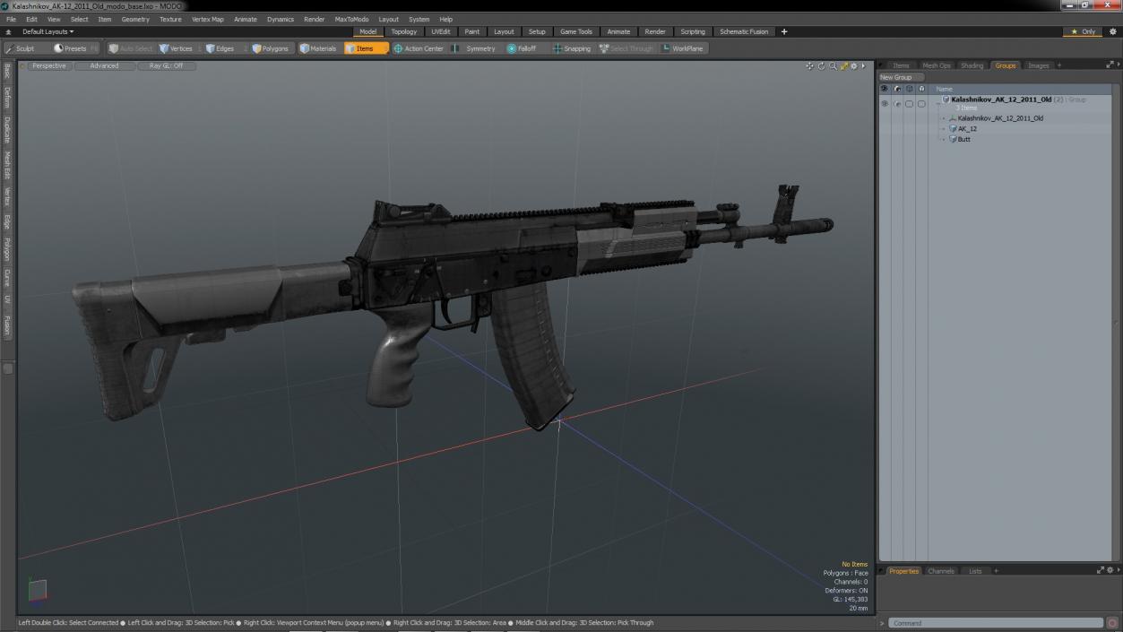 3D Kalashnikov AK-12 2011 Old