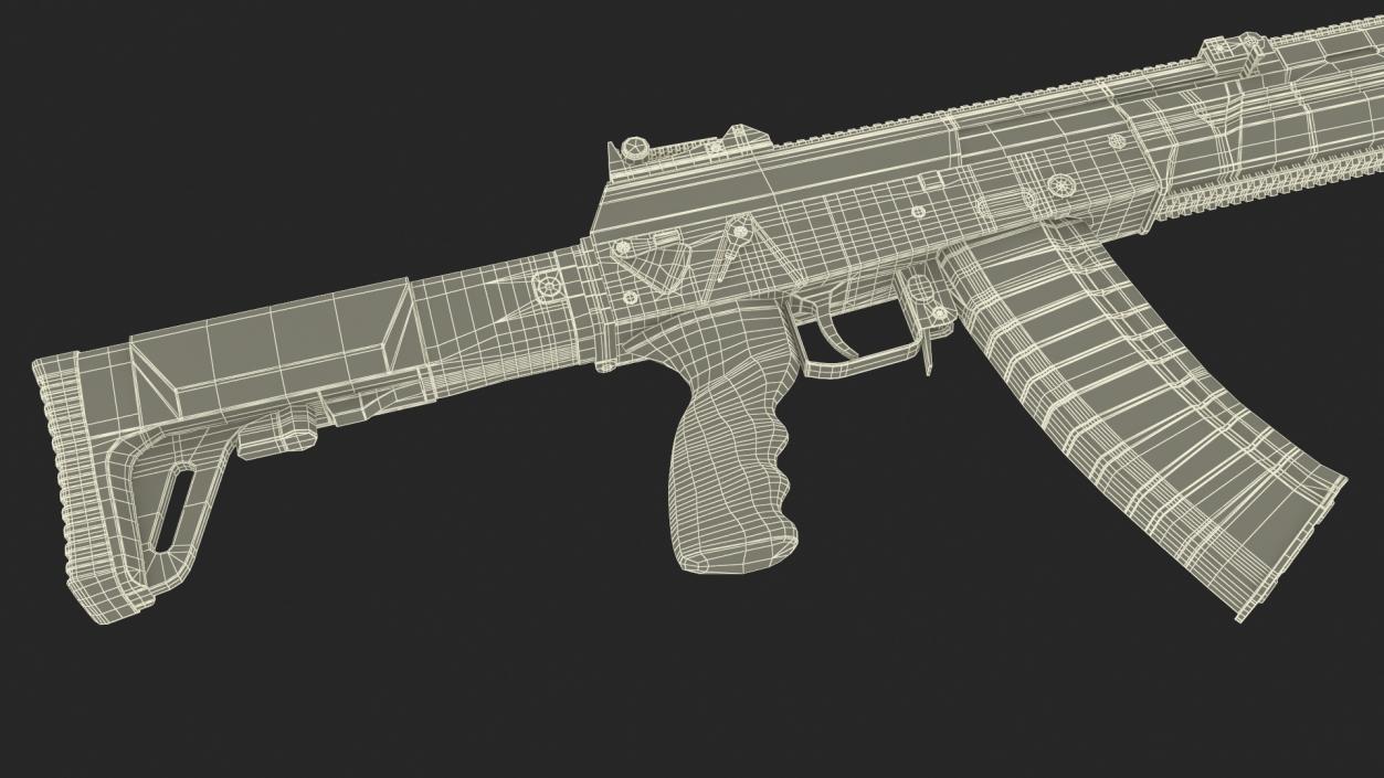 3D Kalashnikov AK-12 2011 Old