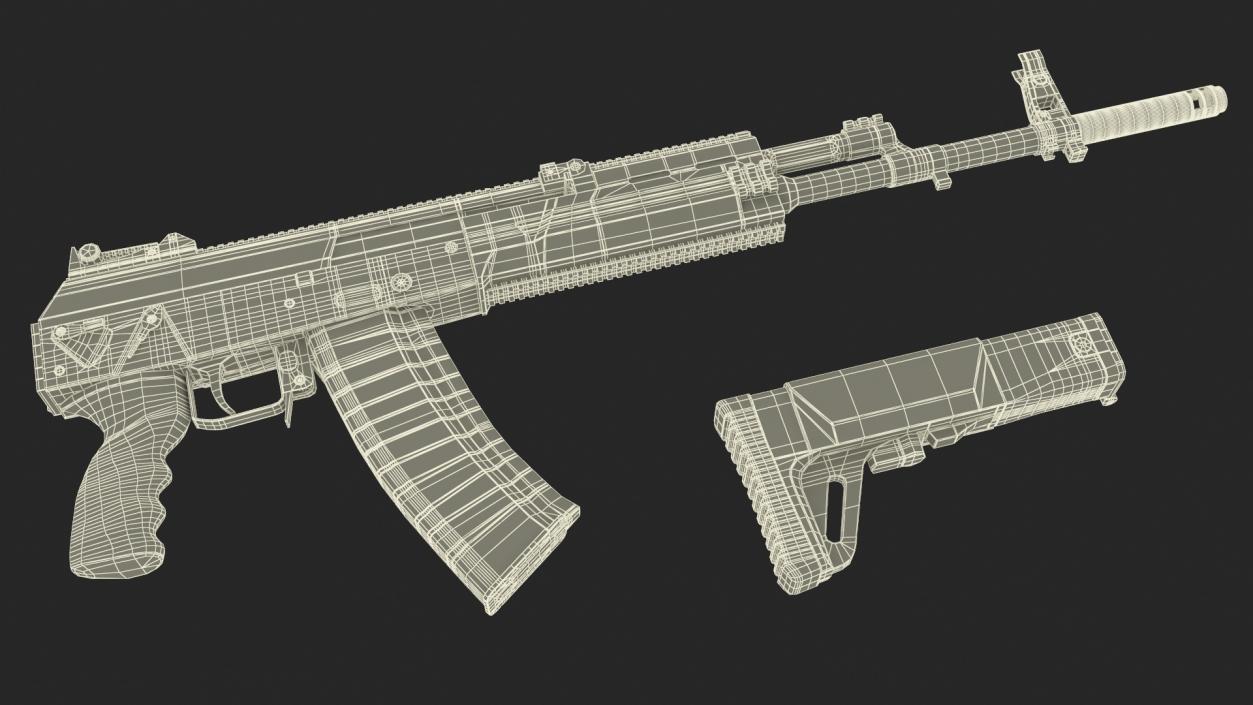 3D Kalashnikov AK-12 2011 Old