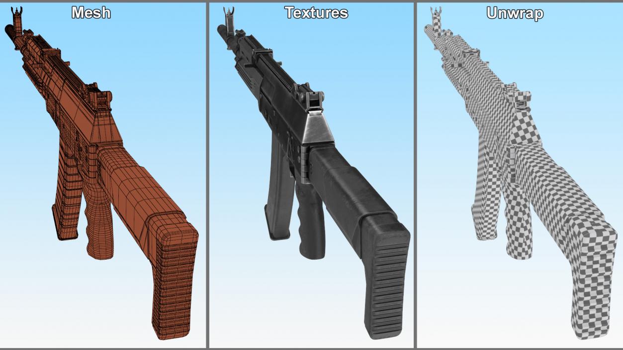 3D Kalashnikov AK-12 2011 Old