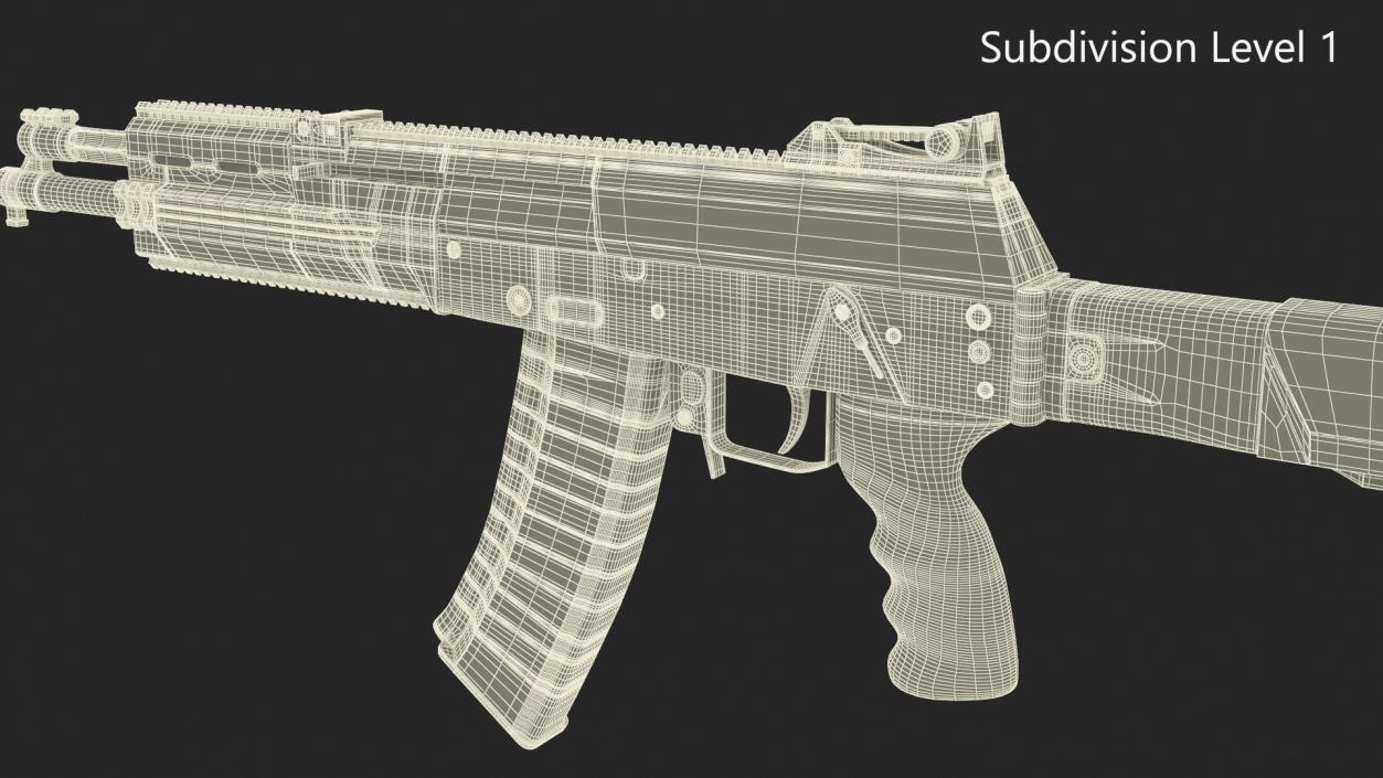 3D Kalashnikov AK-12 2011 Old