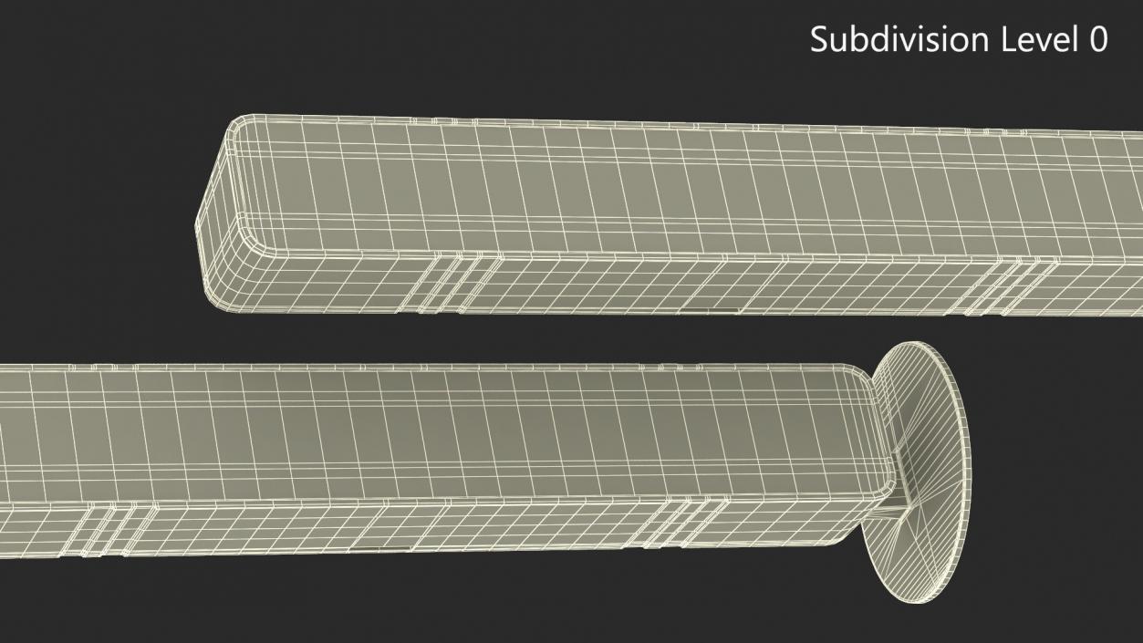 3D model Vertical LED Light Bar Switched Off