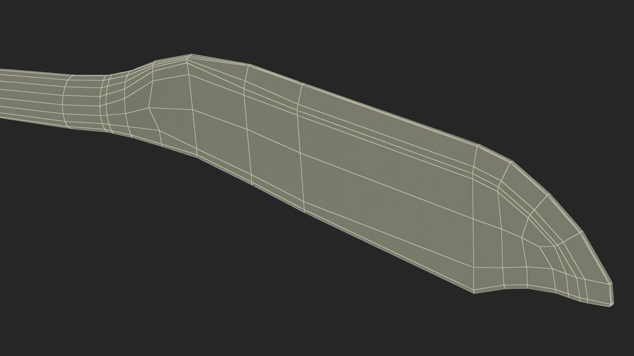 3D model Fish Knife Gold