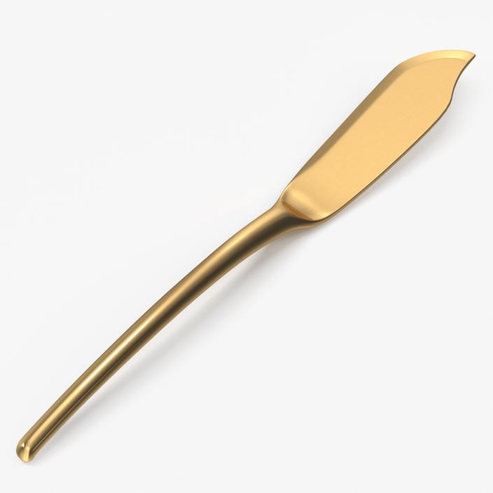 3D model Fish Knife Gold