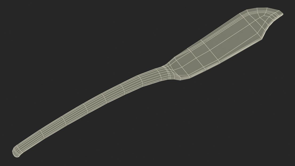 3D model Fish Knife Gold