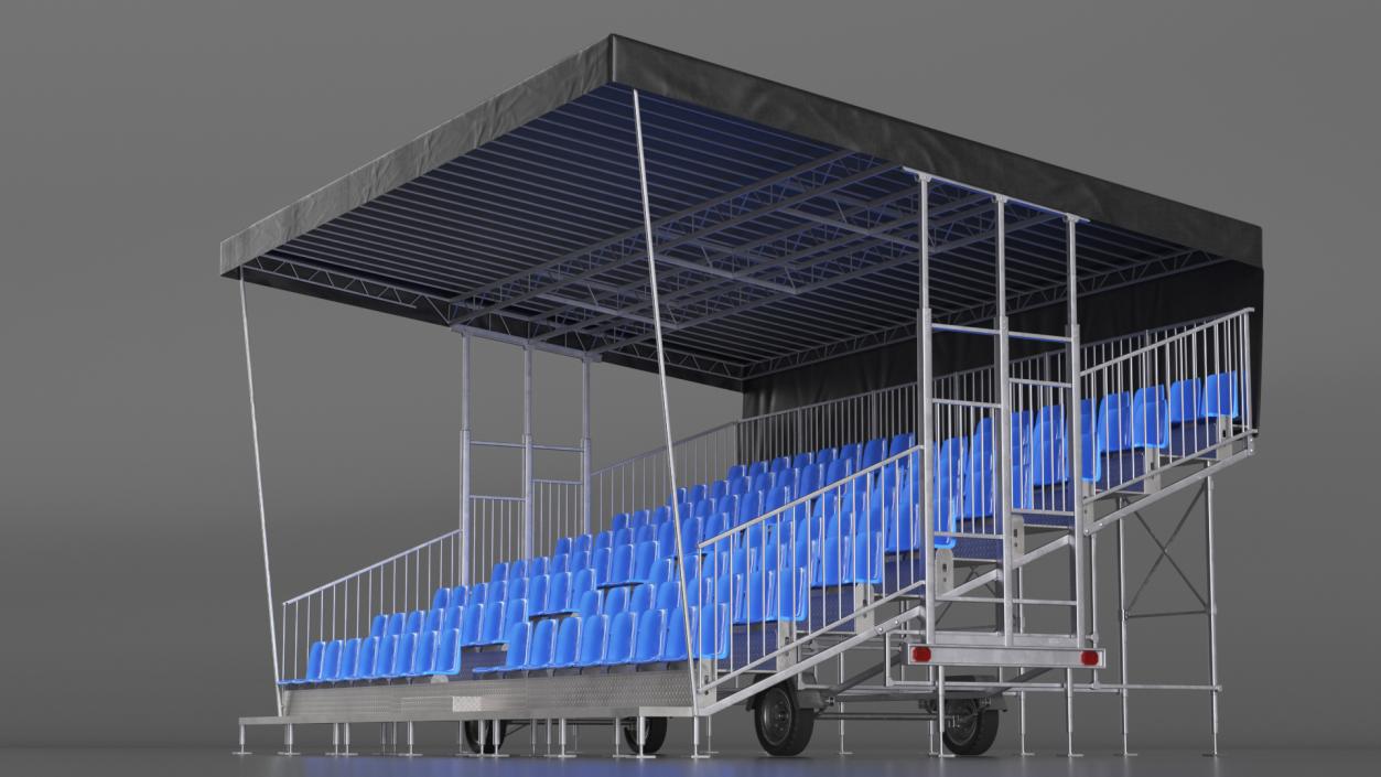 3D model Tribunes with Roof 3