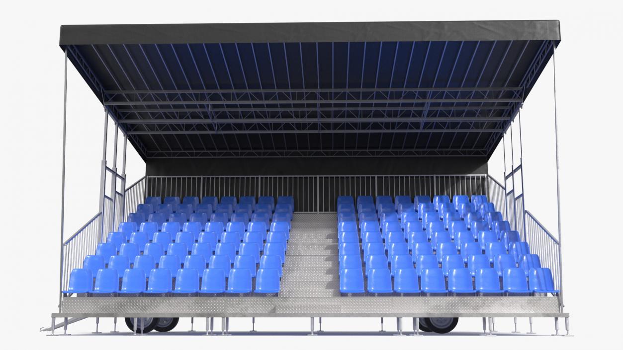 3D model Tribunes with Roof 3