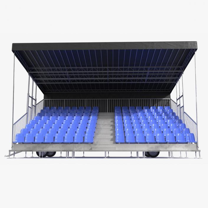 3D model Tribunes with Roof 3