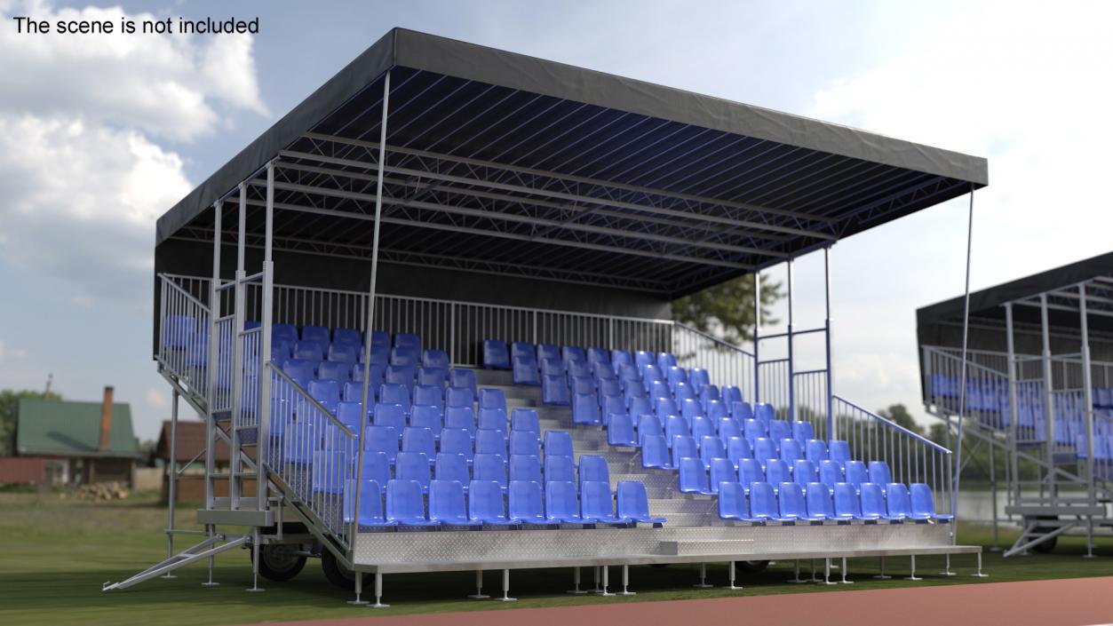 3D model Tribunes with Roof 3