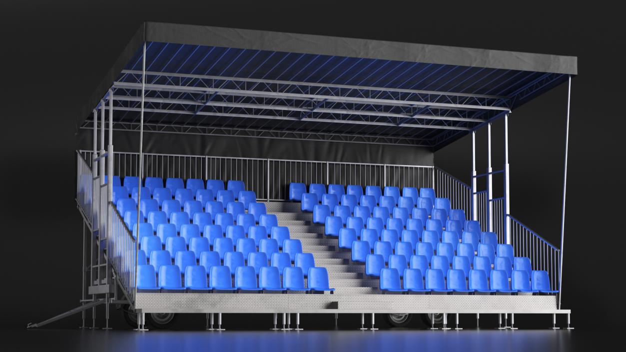 3D model Tribunes with Roof 3