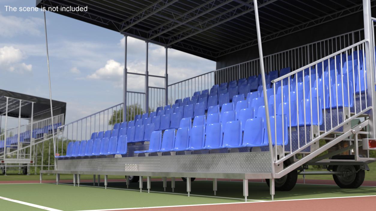 3D model Tribunes with Roof 3