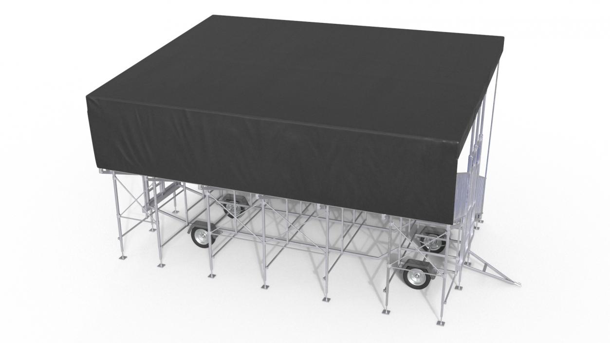 3D model Tribunes with Roof 3