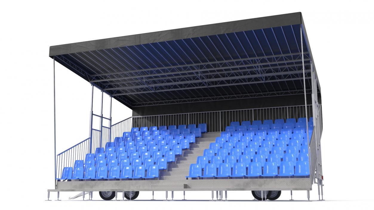 3D model Tribunes with Roof 3