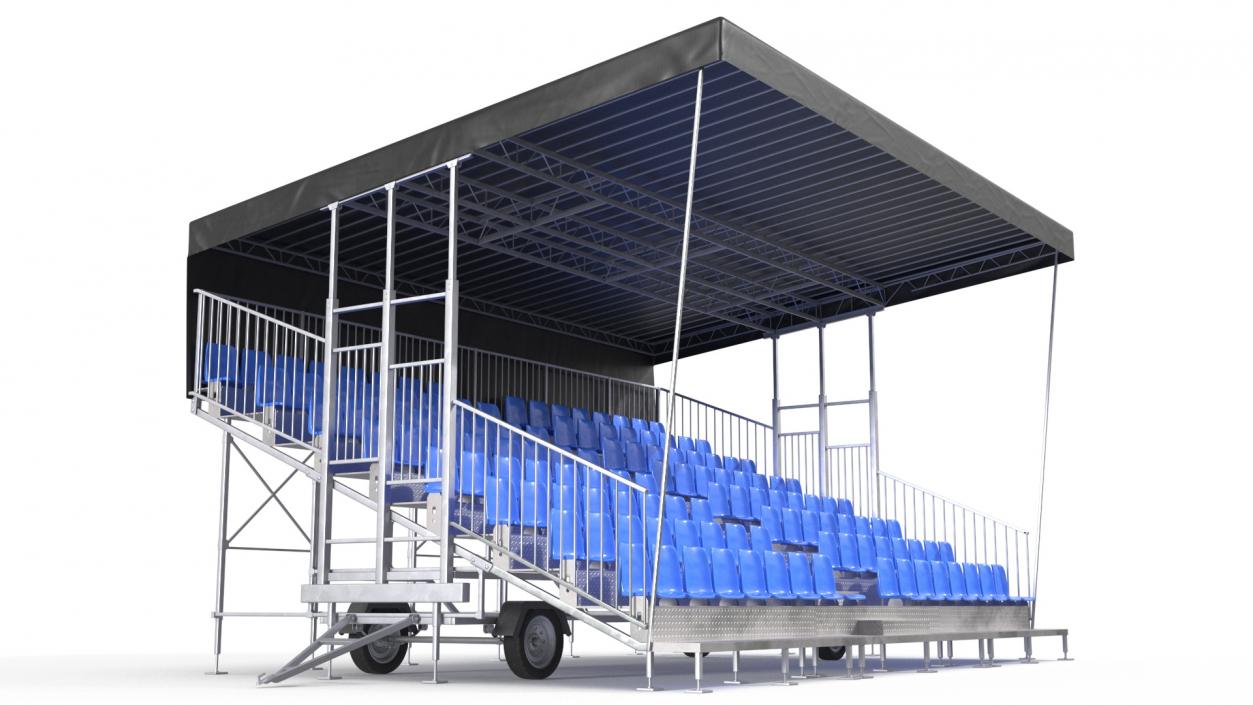 3D model Tribunes with Roof 3