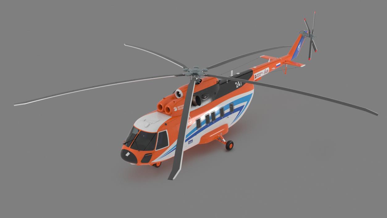 Russian Cargo Helicopter Gazprom MI-171 A3 3D