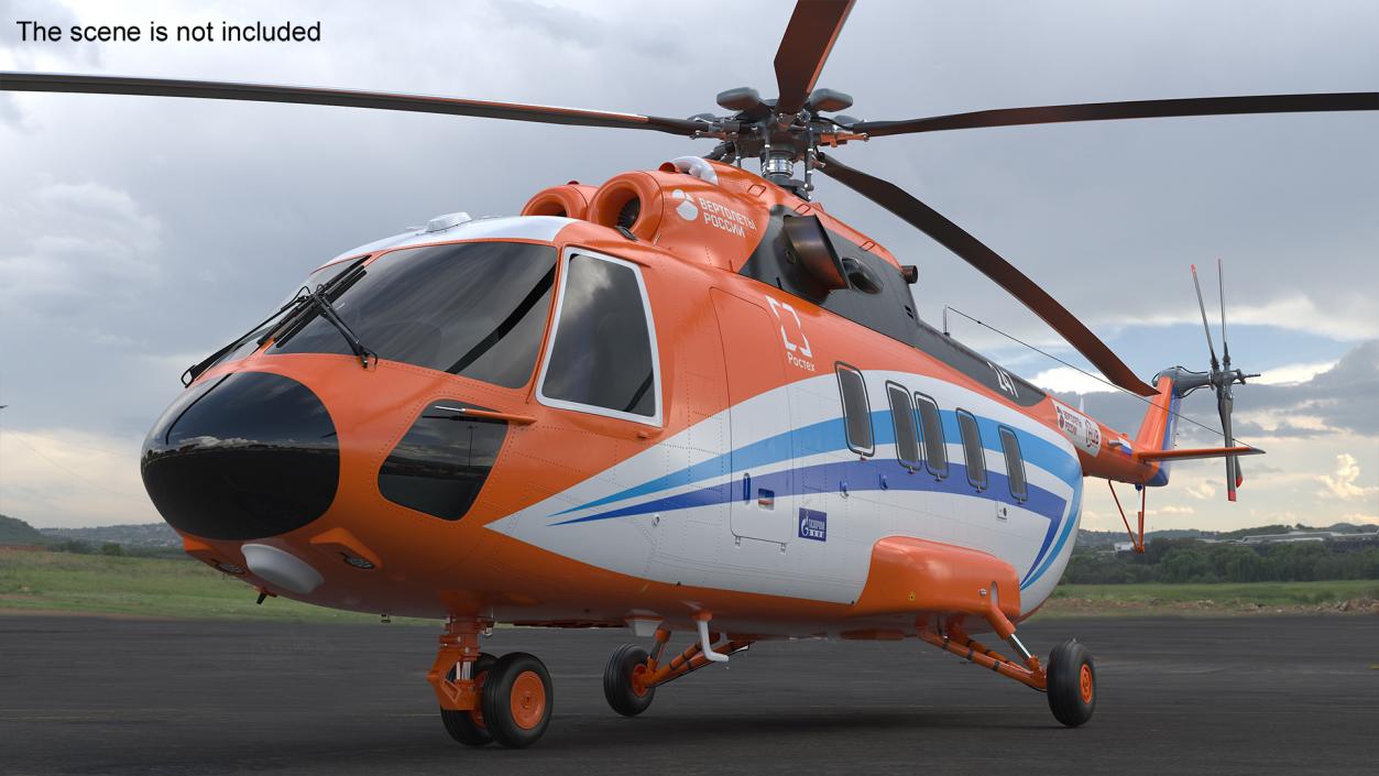 Russian Cargo Helicopter Gazprom MI-171 A3 3D