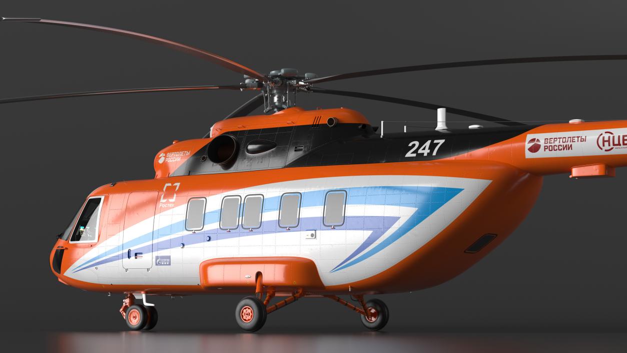 Russian Cargo Helicopter Gazprom MI-171 A3 3D