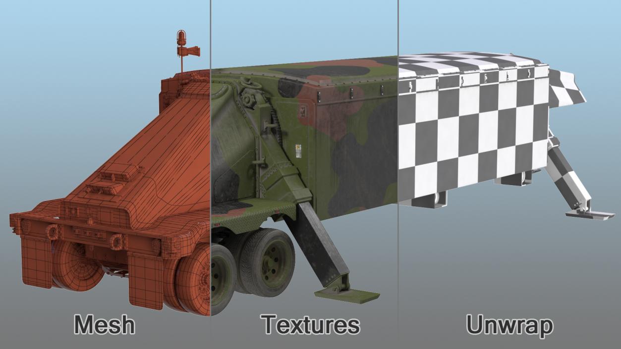 3D Deployed Camouflage TPY 2 Radar